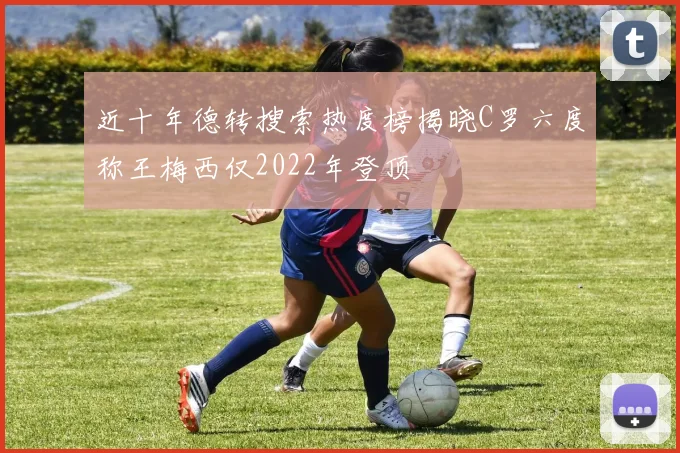 近十年德转搜索热度榜揭晓C罗六度称王梅西仅2022年登顶